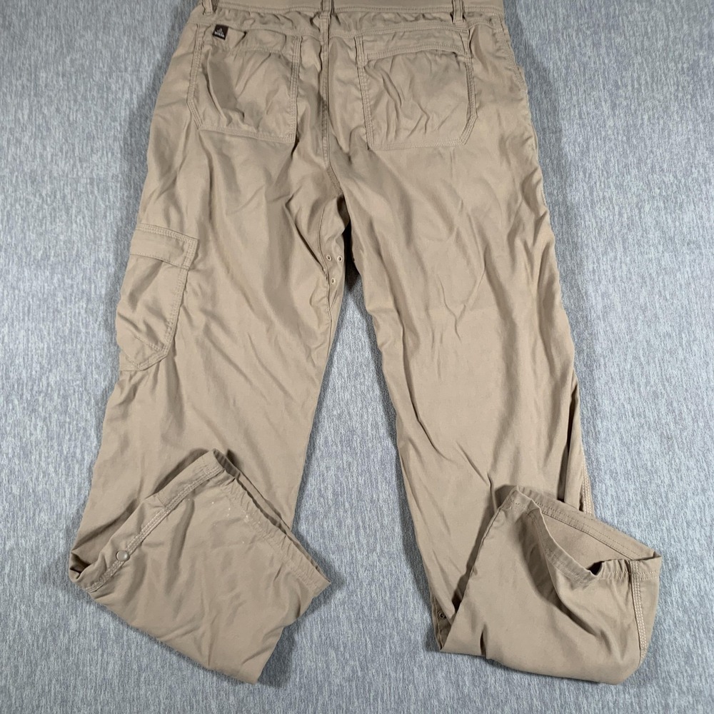 Prana Stretch Zion Pants Mens Medium 32L Khaki Hiking Cargo Outdoor Nylon - Picture 13 of 14